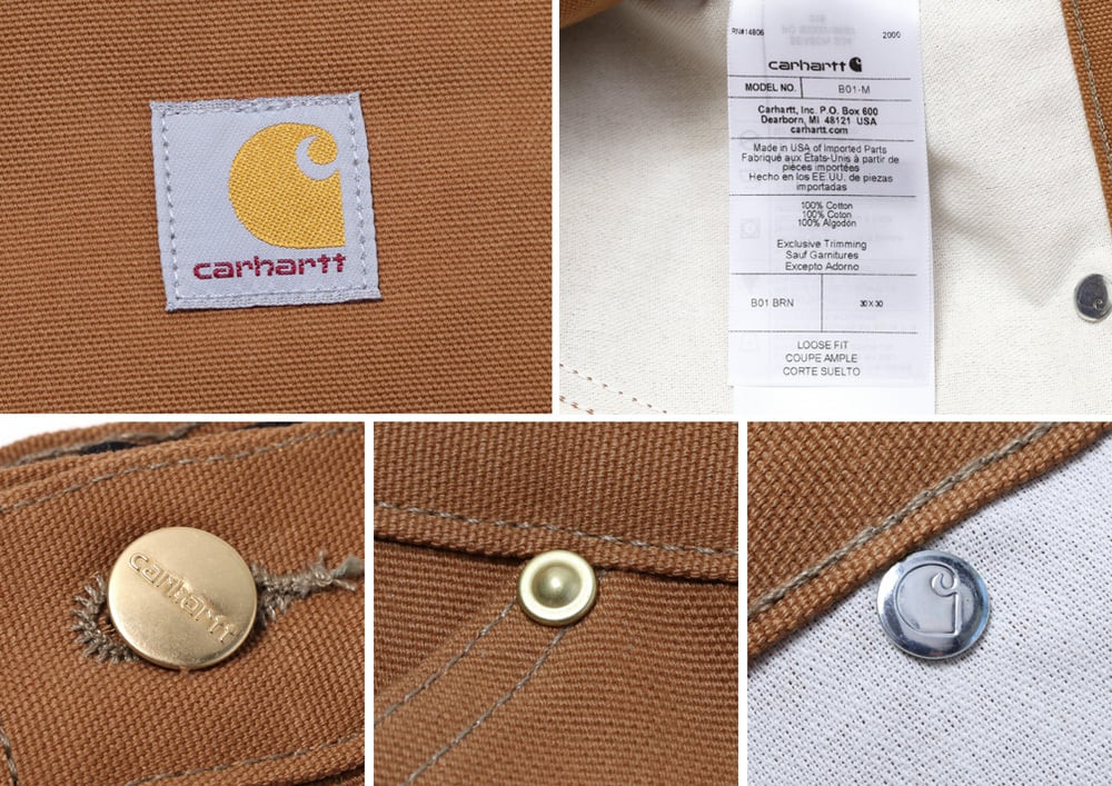 Carhartt ダブルニー USA製 40×30 楽天市場】【中古】carhartt カーハート ダブルニードリルダック