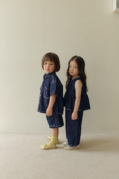 【取寄/韓国直送】Daily bebe 26/SM デイリーデニムハーフパンツ|夏服|韓国子供服