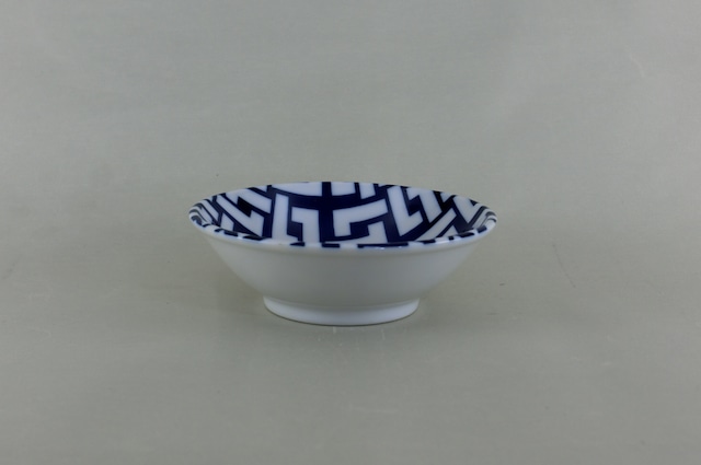 藍小紋伝統柄シリーズ 小鉢(釘抜き)