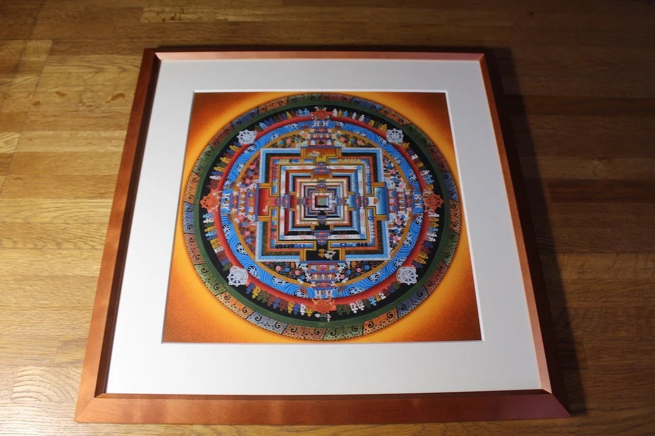 時輪曼荼羅 KalaChakra カーラチャクラマンダラ (オレンジ03