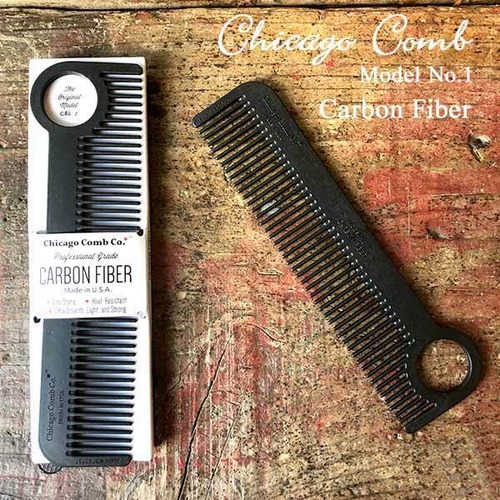 Chicago Comb Model No.1 carbon fiber シカゴコーム モデルNo.1 カーボンファイバー クシ コーム アメリカ リーゼント DETAIL