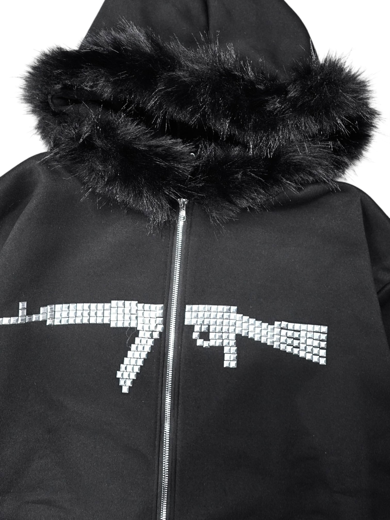 PLANET STUDIO】Shotgun Studs Fur Zip Up Hoodie | OVERTURE WEB SHOP