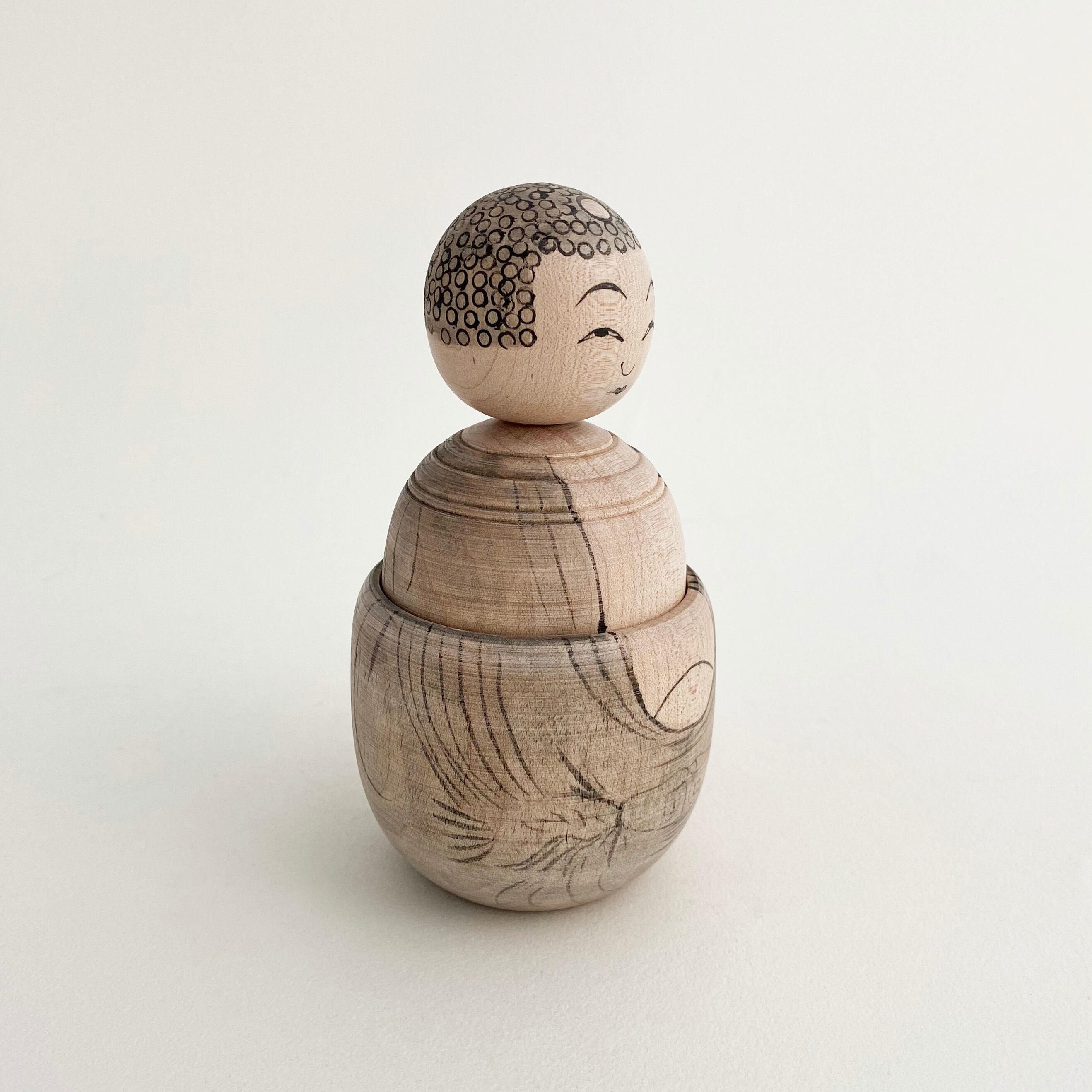 郷土玩具 大仏小物入れ（阿部薫工人作）