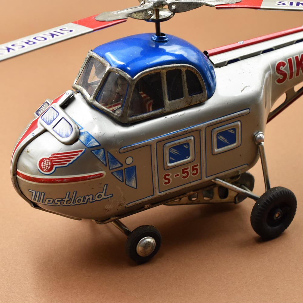 昭和レトロ ブリキ ヘリ ヘリコプター シコルスキー S-72 Xウイング