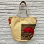 にゃんこトート　ベージュ