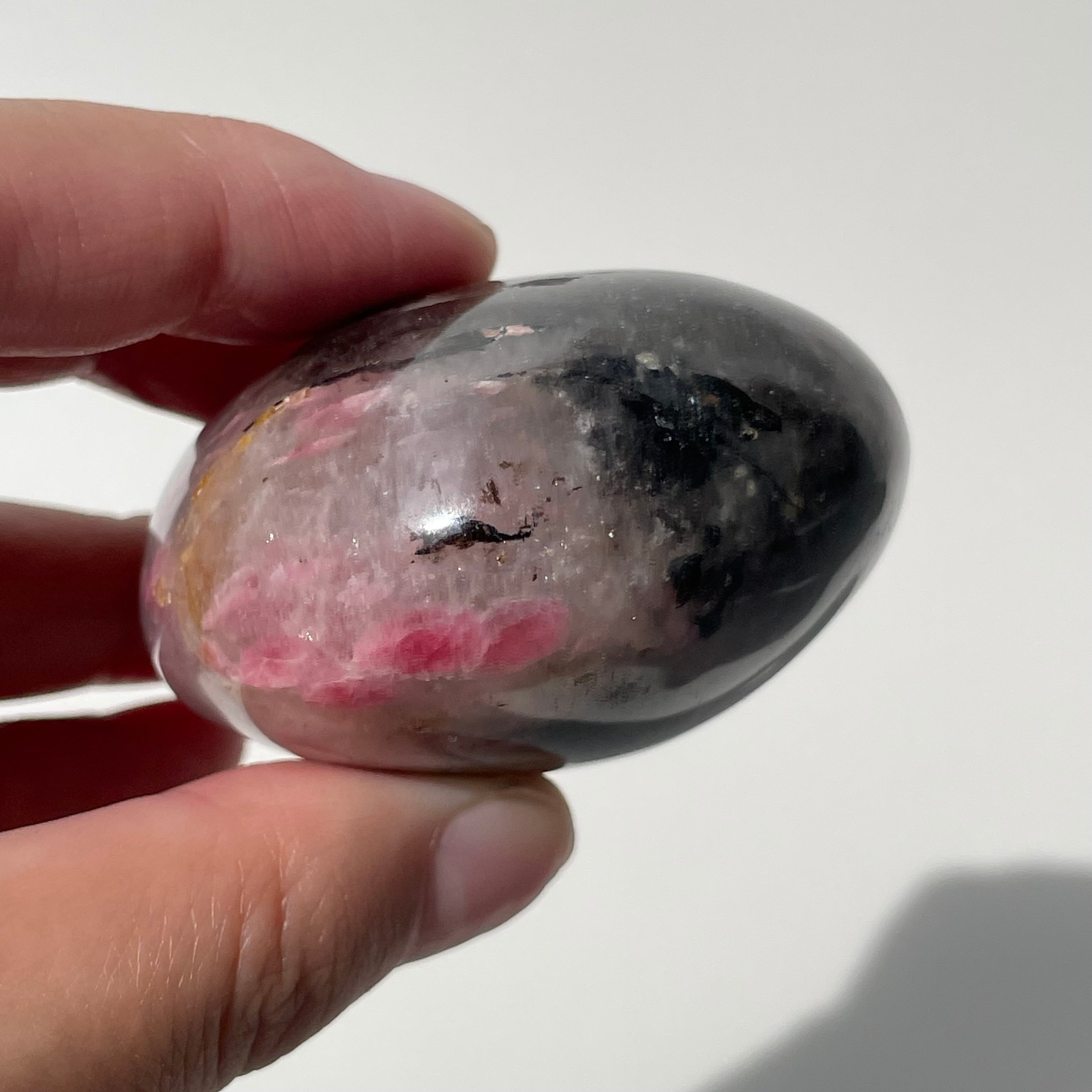 ラスト　ロードナイト　BIGパーム　握り石　天然石 ぷっくり ハート ラブラドライト ブルーシラー パームストーン 握り石