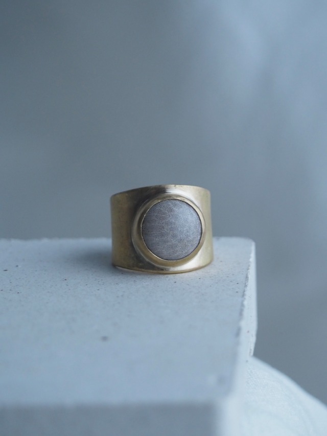 WIDE STONE RING// 9stones