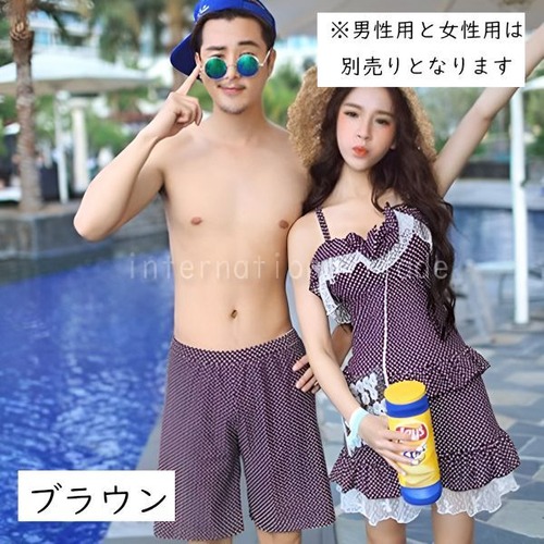 メンズ水着 海パン サーフパンツ 赤 レッド 小柄 水玉柄 ドット ハーフパンツ 軽量 速乾 リゾート 海 プール 旅行 水遊び 男性用 スイムウェア スイムパンツ カジュアル おしゃれ 涼しげ ビーチパンツ 夏 シンプル カップル ペアルック w597