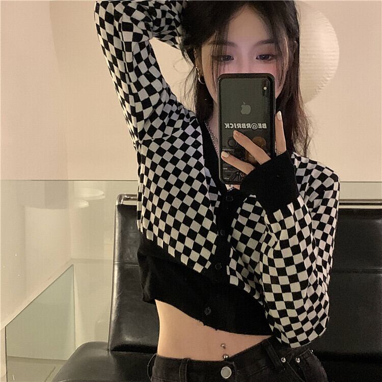 ニットカーディガンオータムVネック薄手トップス ショートコート ロング 秋物 モンロー51031792814