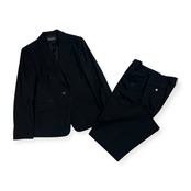 上下 Brooks Brothers ブルックスブラザーズ セットアップ ジャケット スラックス スーツ (上)7AR(下)11/ブラック レディース