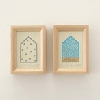 竹﨑勝代「空への扉」「青空」(2点セット額付き)TAKEZAKI Katsuyo 'The door to the sky''blue sky'/woodcut print with frame thumbnail 1