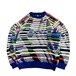 【クージー風3Dニット】90sヴィンテージ◎立体 カラフル 古着男子 重ね着