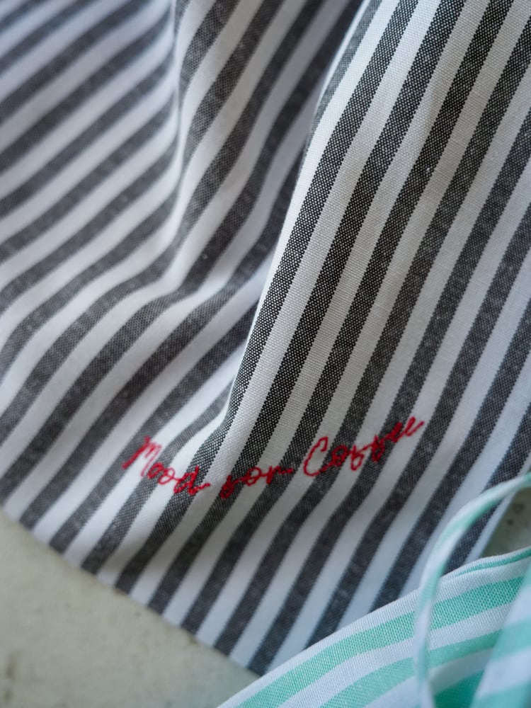 Cloth&Cross]COFFEE 刺繍T-sh with Drawstring Bag | fripons