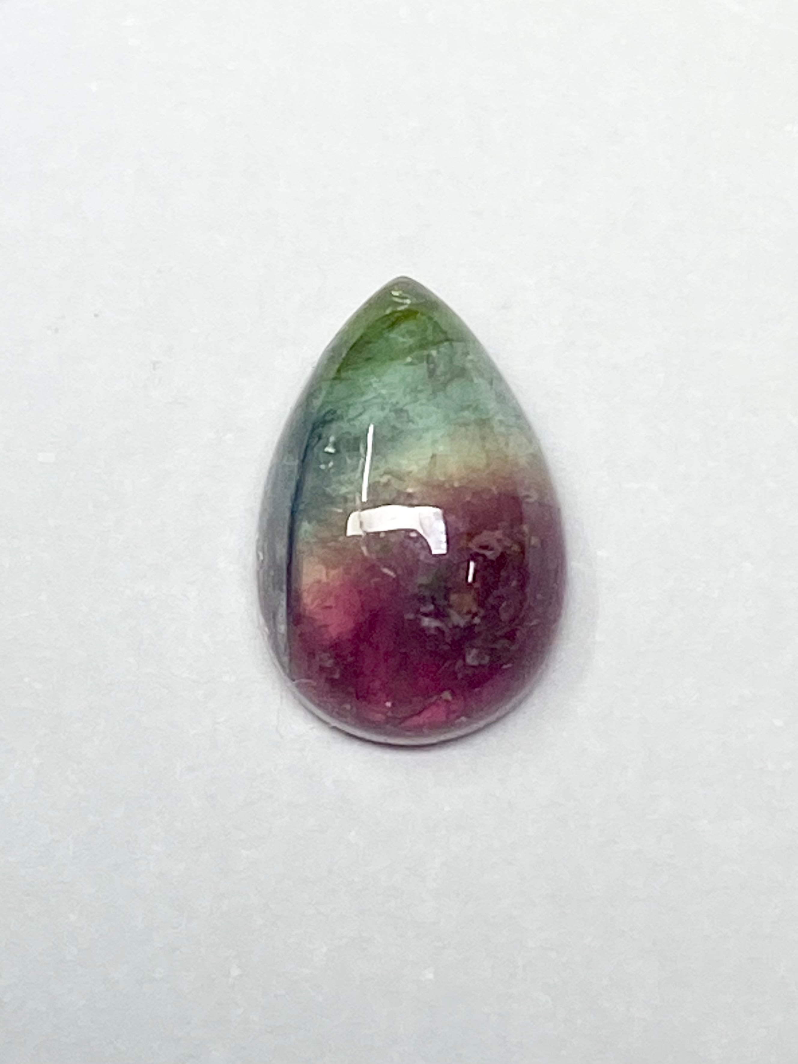 バイカラートルマリン 1.07ct ルース グリーンブルー×カラーレス（バイ  