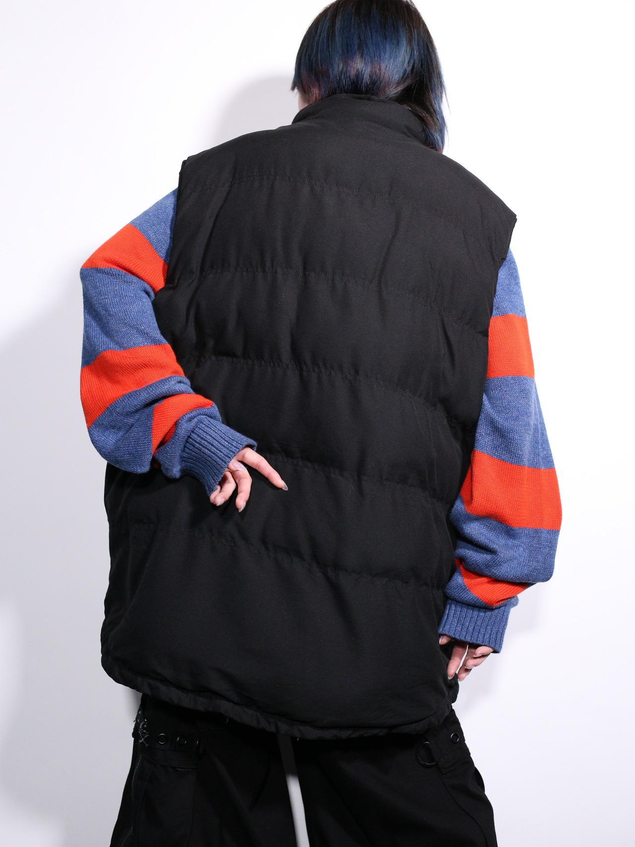 over silhouette down vest jacket - 5