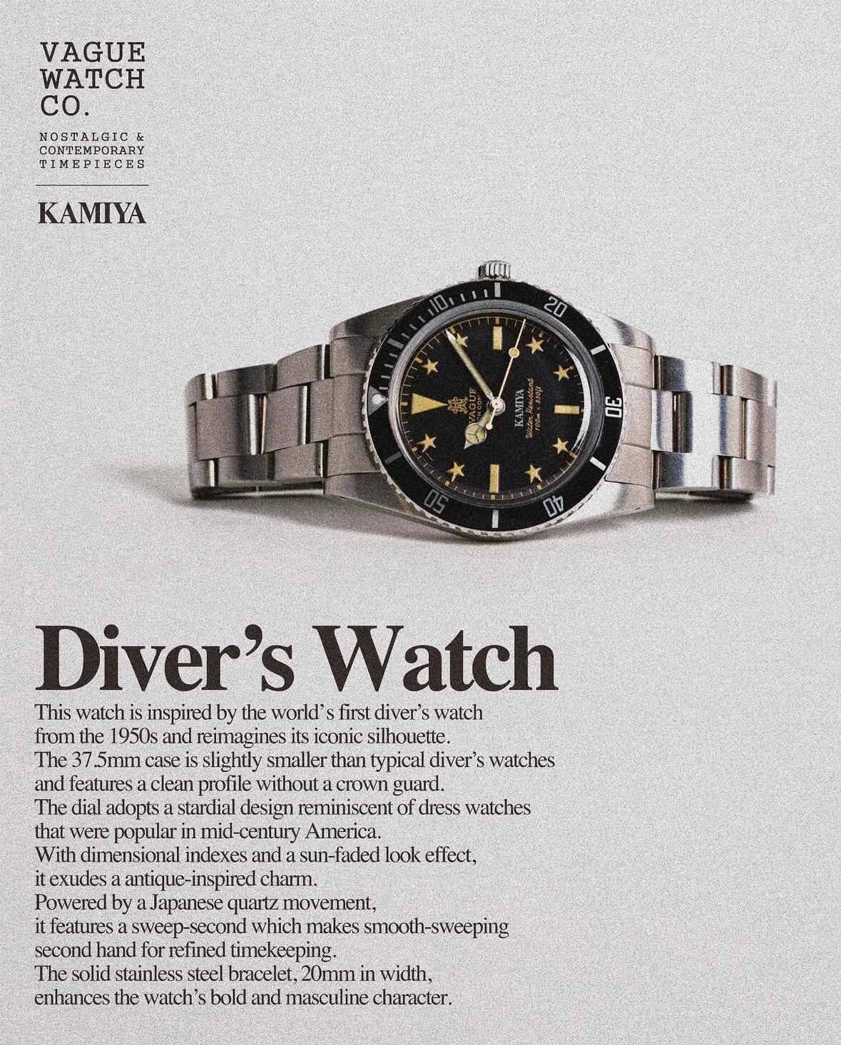 KAMIYA | VW Diver's WatchCombi | GOLD | HOWDAY