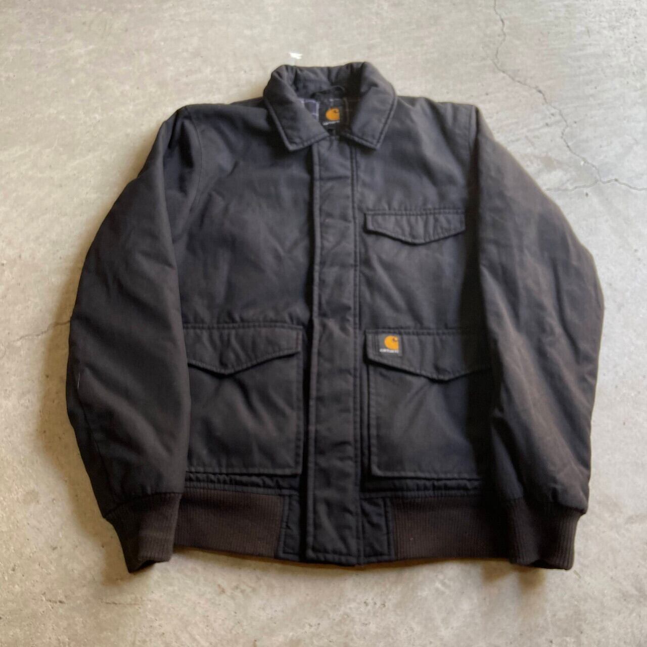 Carhartt カーハート CORDURA コーデュラ ナイロンブルゾン ジャケット メンズS 古着 チェック ネルライナー ナイロンジャケット  ブラック 黒 ACEジャケット Thinsulate【ワークジャケット】【SS2201-15】 | cave 古着屋【公式】古着通販サイト