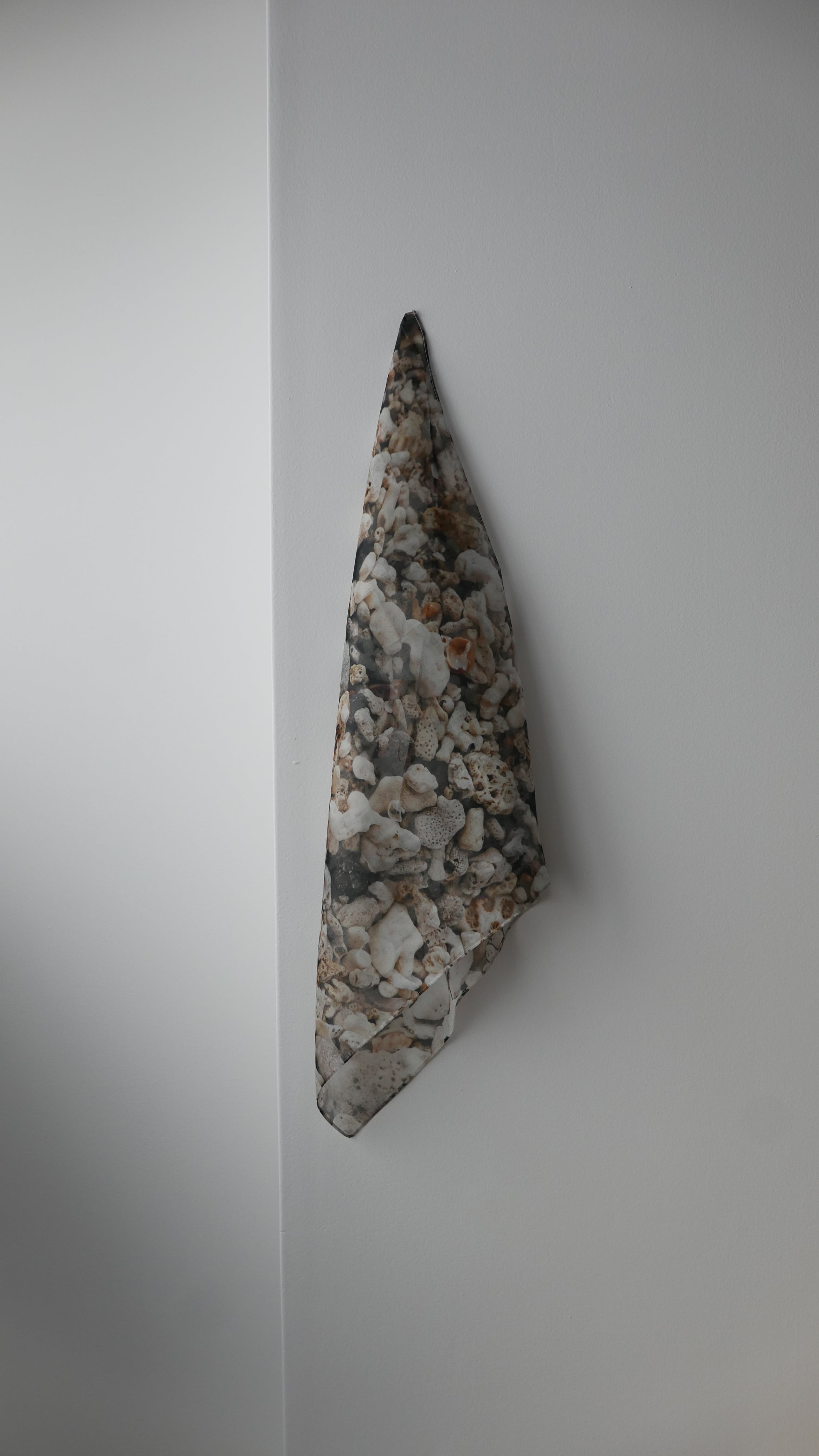 handkerchief H0124  / mountain collector , 山岳収集家 鈴木優香