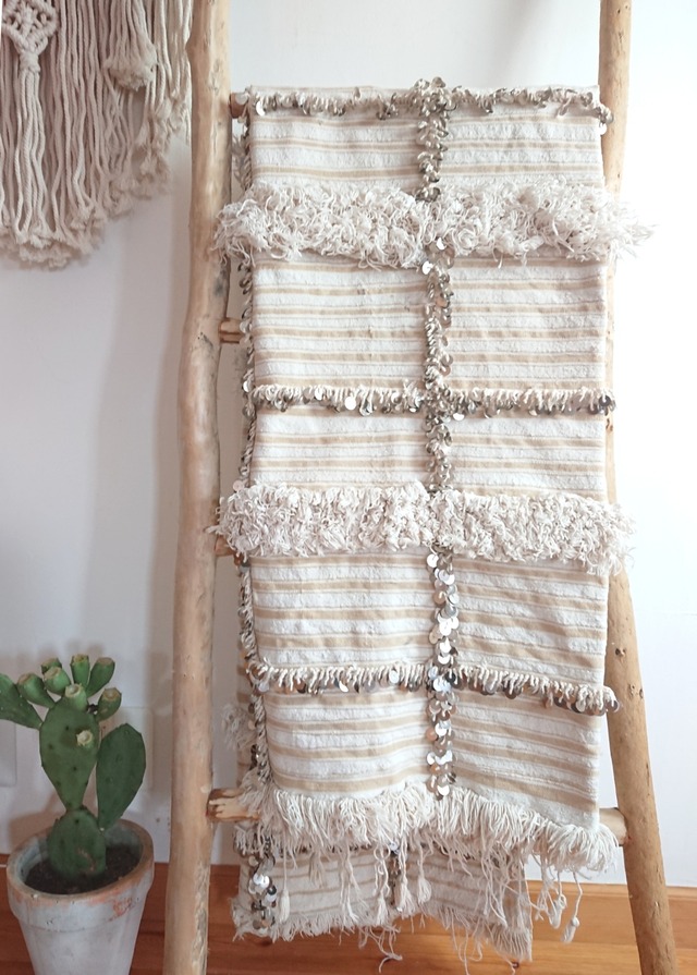 モロッコラグ  ハンディラ 大サイズ 01   Moroccan Wedding blanket Handira #1