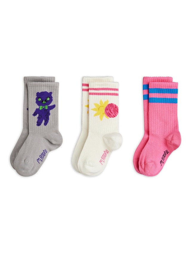【26ss】minirodini(ミニロディー二)Alien 3pack socks(20-23/24-27/28-31/32-35)靴下 ソックス エイリアン