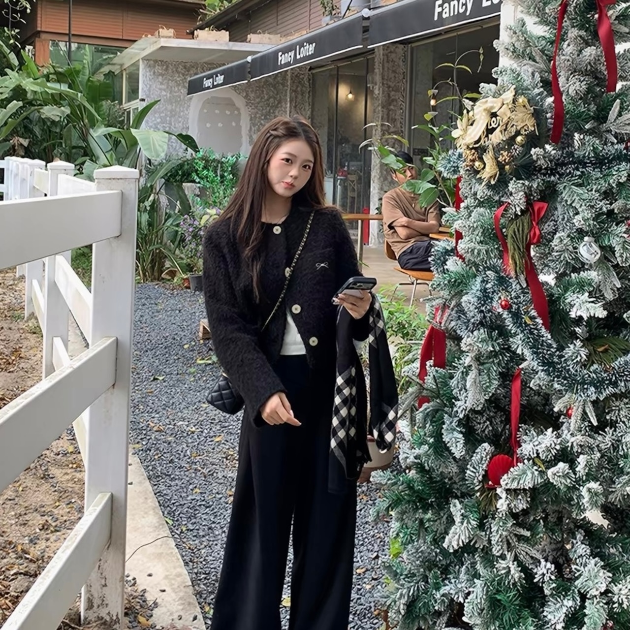 Cropped Black Wool Jacket