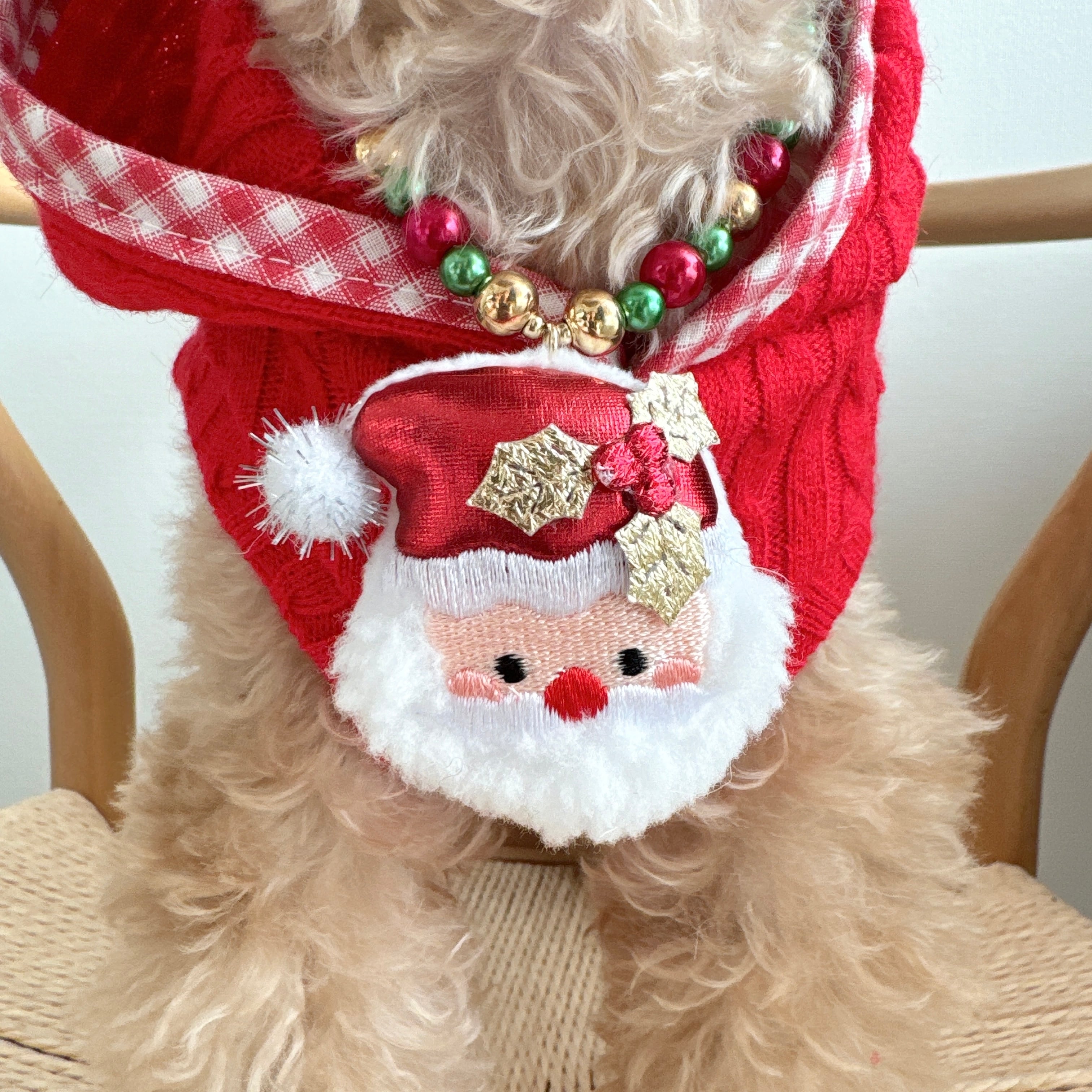 クリスマス*コロコロサンタネックレス