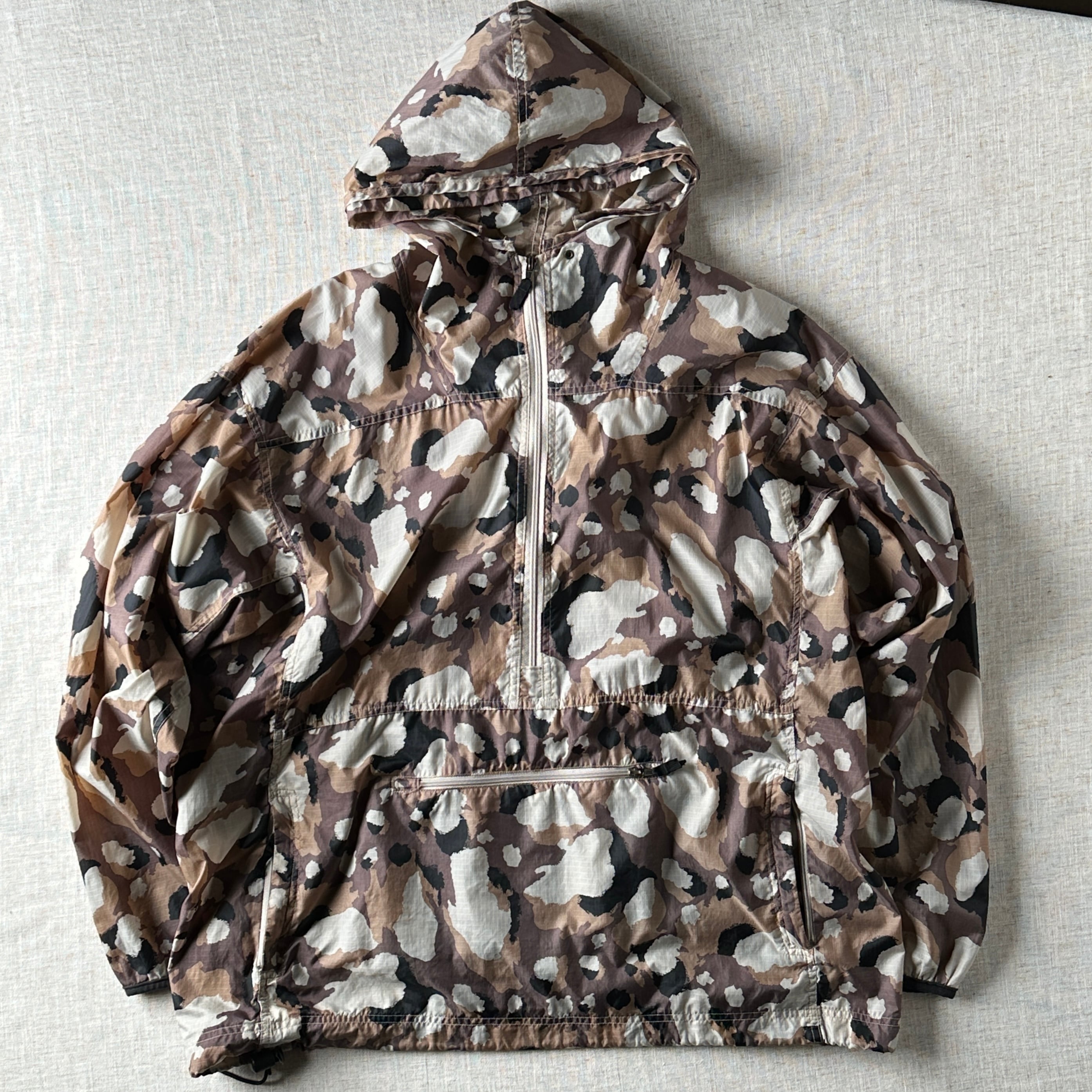90s–00s Abstract Camo Ripstop Anorak / Unisex XL