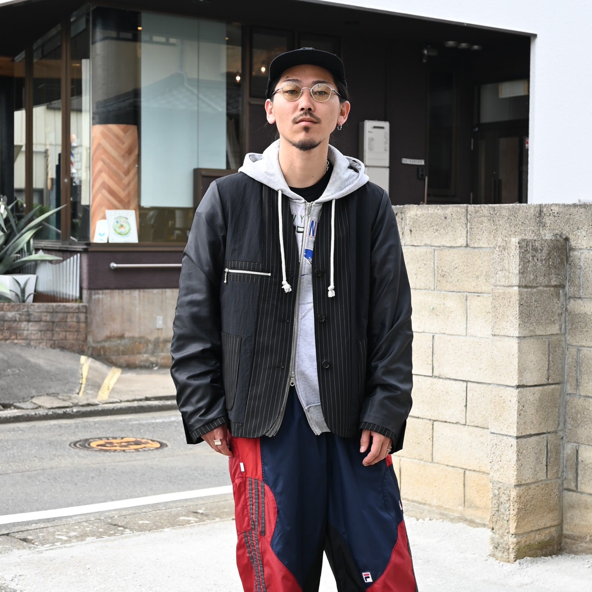 KUON / Reversible Kimono Collar Blazer | GANKO