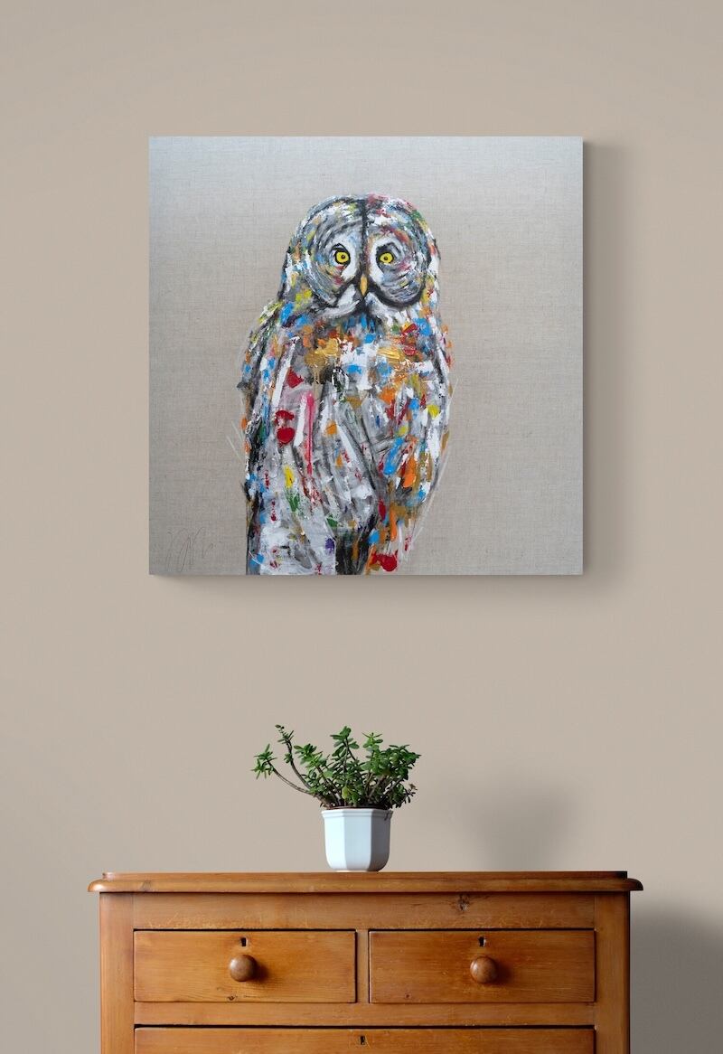owl / フクロウ / 梟の現代アート作品 絵画販売 | TOMOYA GALLERY STORE