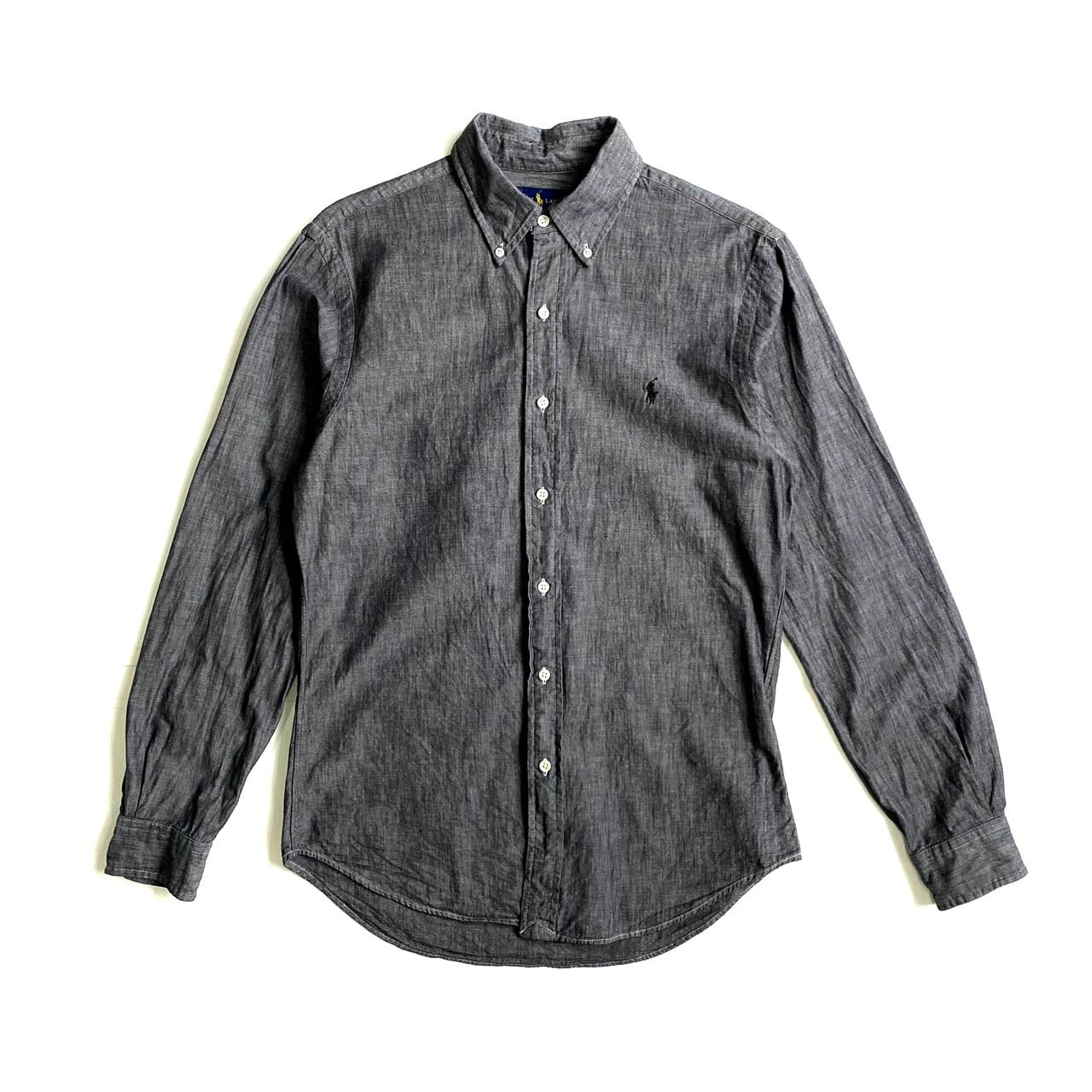 Ralph Lauren ラルフローレン 長袖 ブラック シャンブレーシャツ Ralph Lauren ラルフローレン 長袖 ブラック シャンブレーシャツ