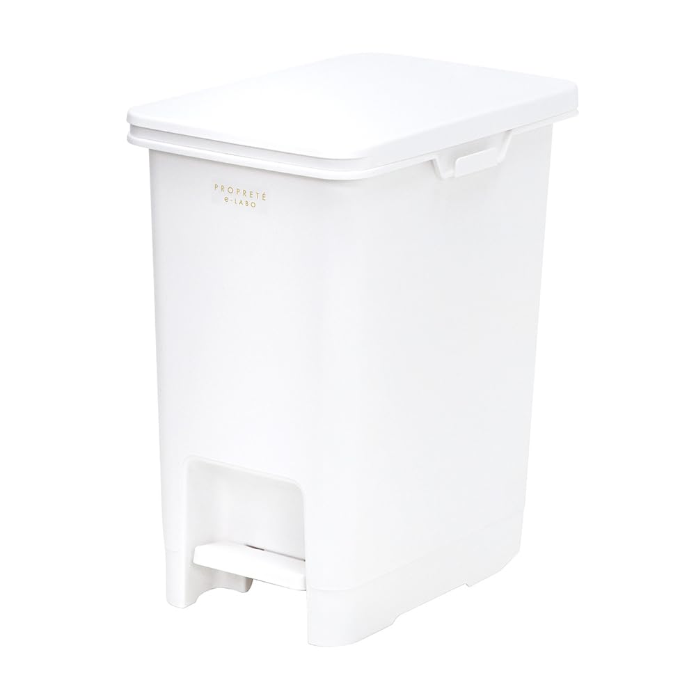 【数量限り】天馬 ペダル式 ゴミ箱 フタ キャスター付き 20L ホワイト ELP-PP20 PROPRETE×e-LABO