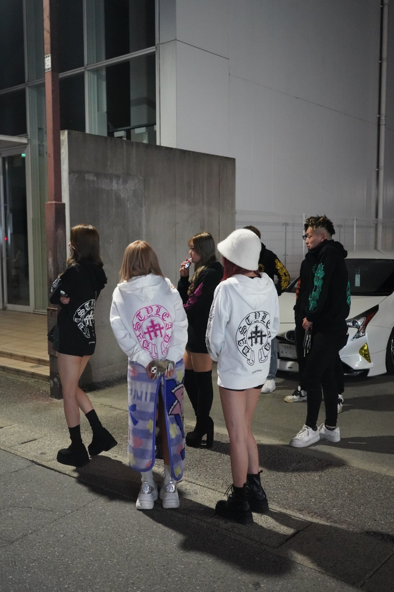 DAstyle Floral pattern Parker 【WHITE×BLACK】 | DAstyle