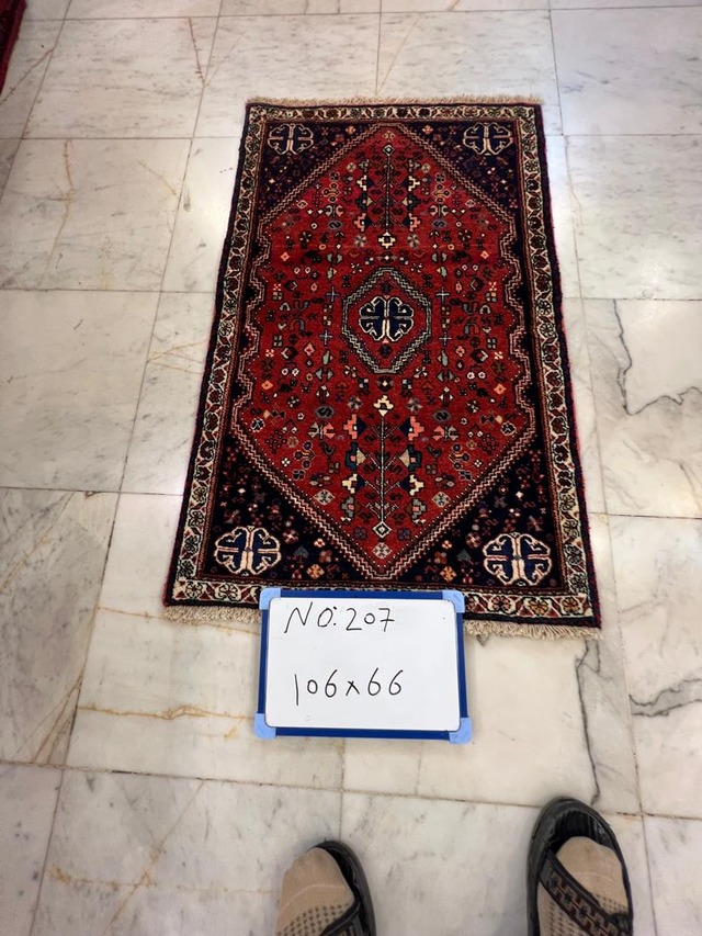 絨毯クエスト66【No.207】Tribal Rug　トライバルラグ  ※現在、こちらの商品はイランに置いてあります。ご希望の方は先ずは在庫のご確認をお願いします。