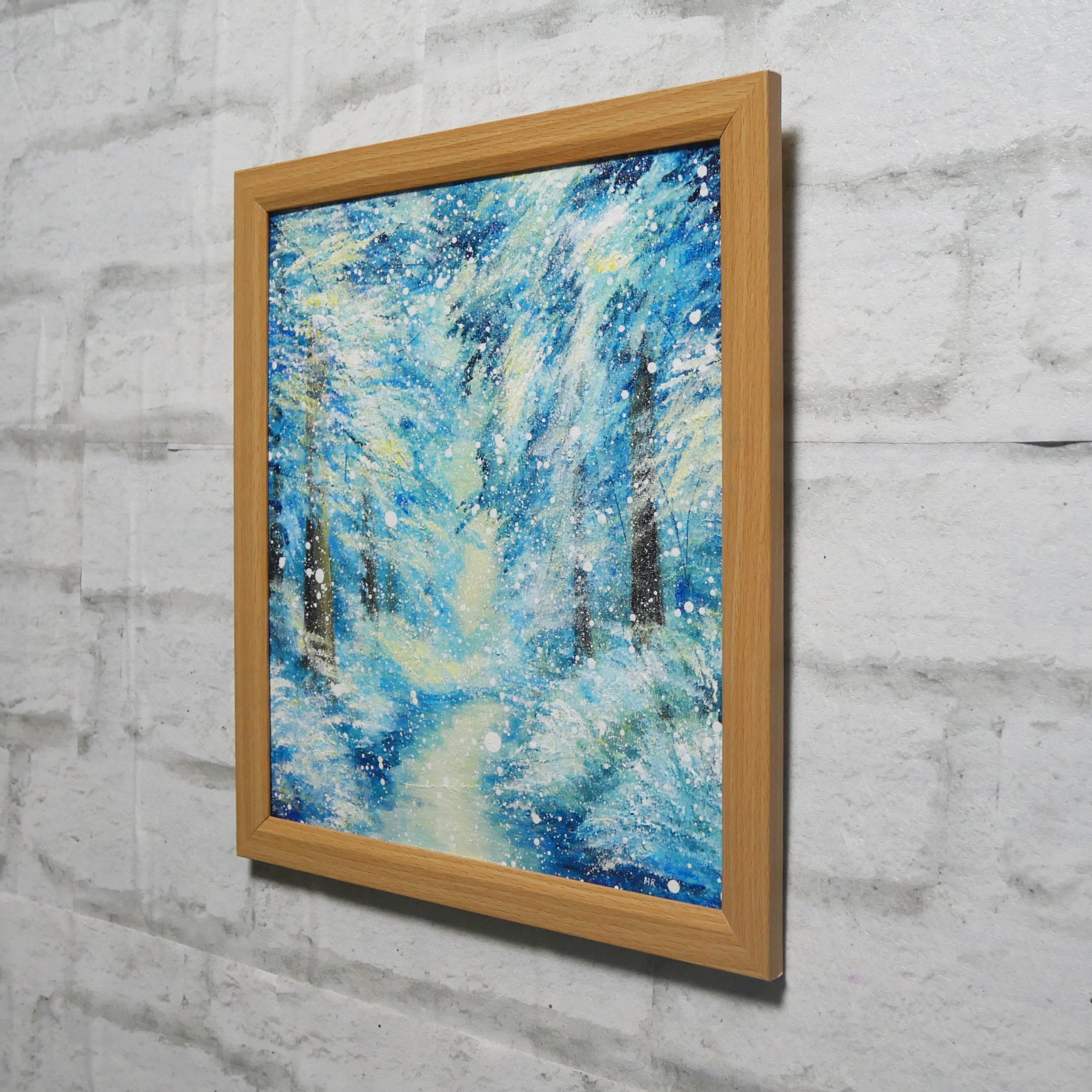 油絵 絵画【冬の朝日】 油絵 絵画 【冬の朝日】 - メルカリ