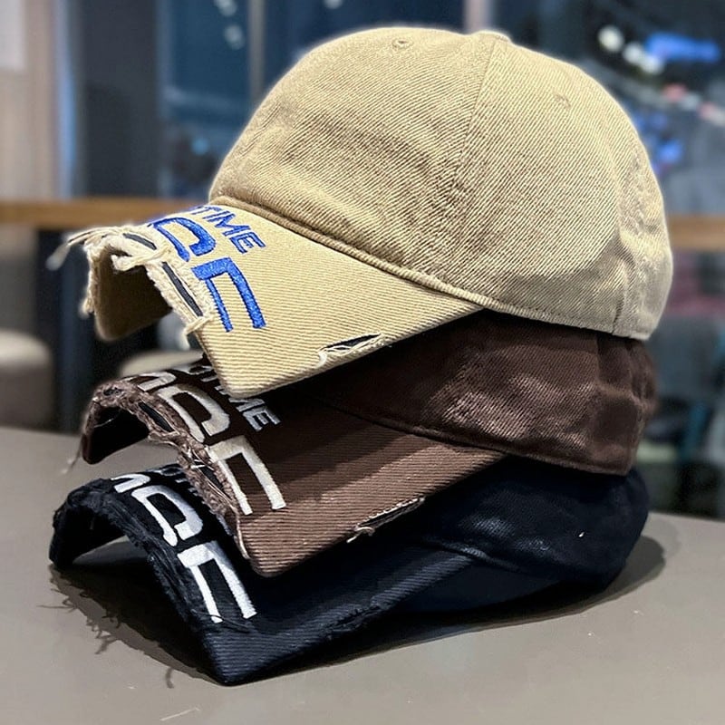 刺繍ダメージデザインキャップ 00070