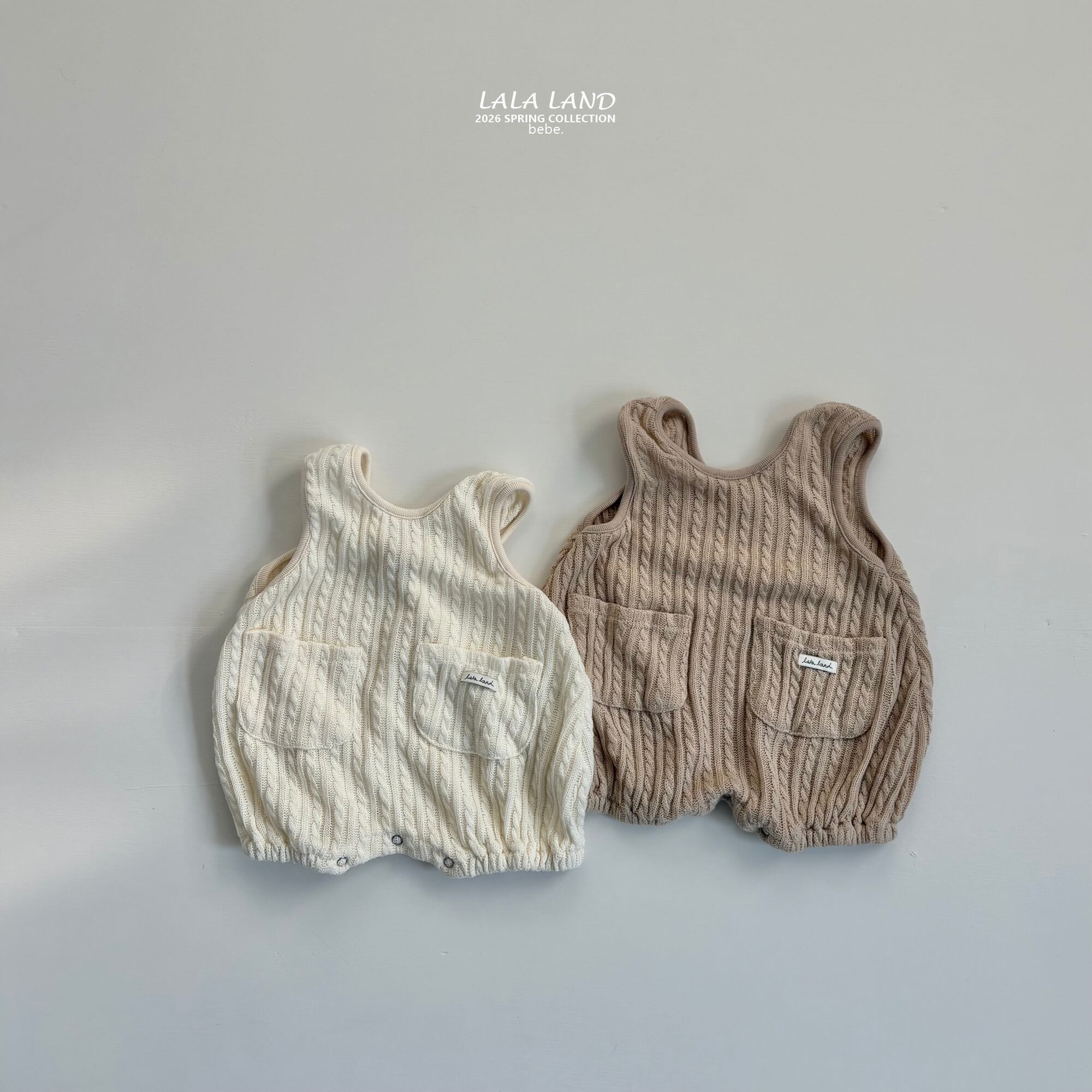 【予約】b. Cable Knit Suspenders