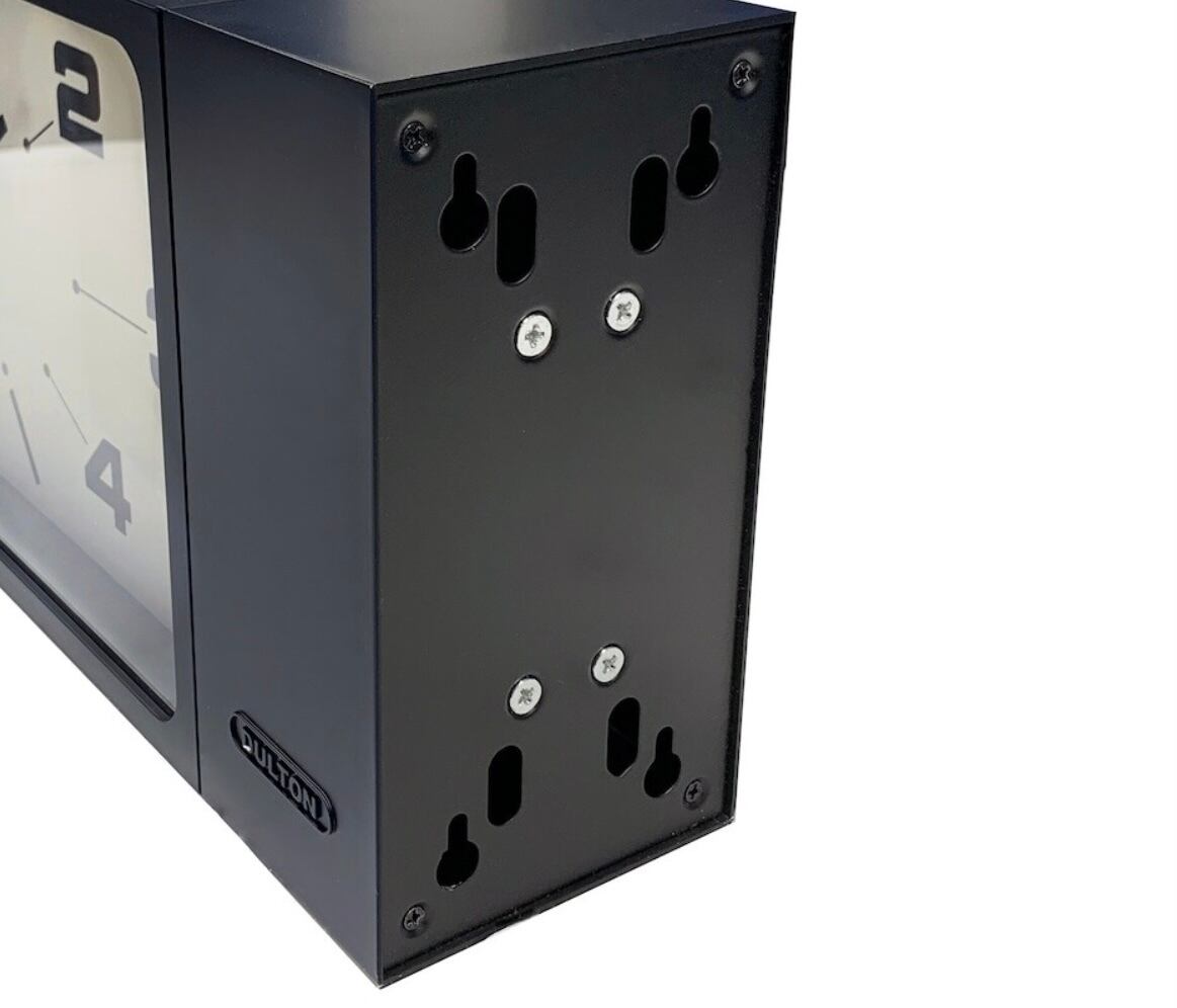 ダルトン DULTON DOUBLE FACE CLOCK RECTANGLE BLACK ダブル フェイス