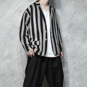 cotton stripe easy tailored jacket