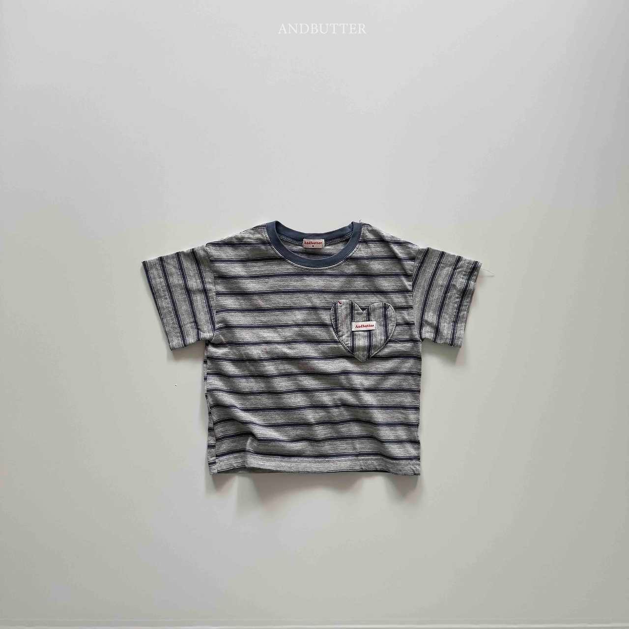 【and butter】クッキーハートT  ネイビー 130~140cm - 4
