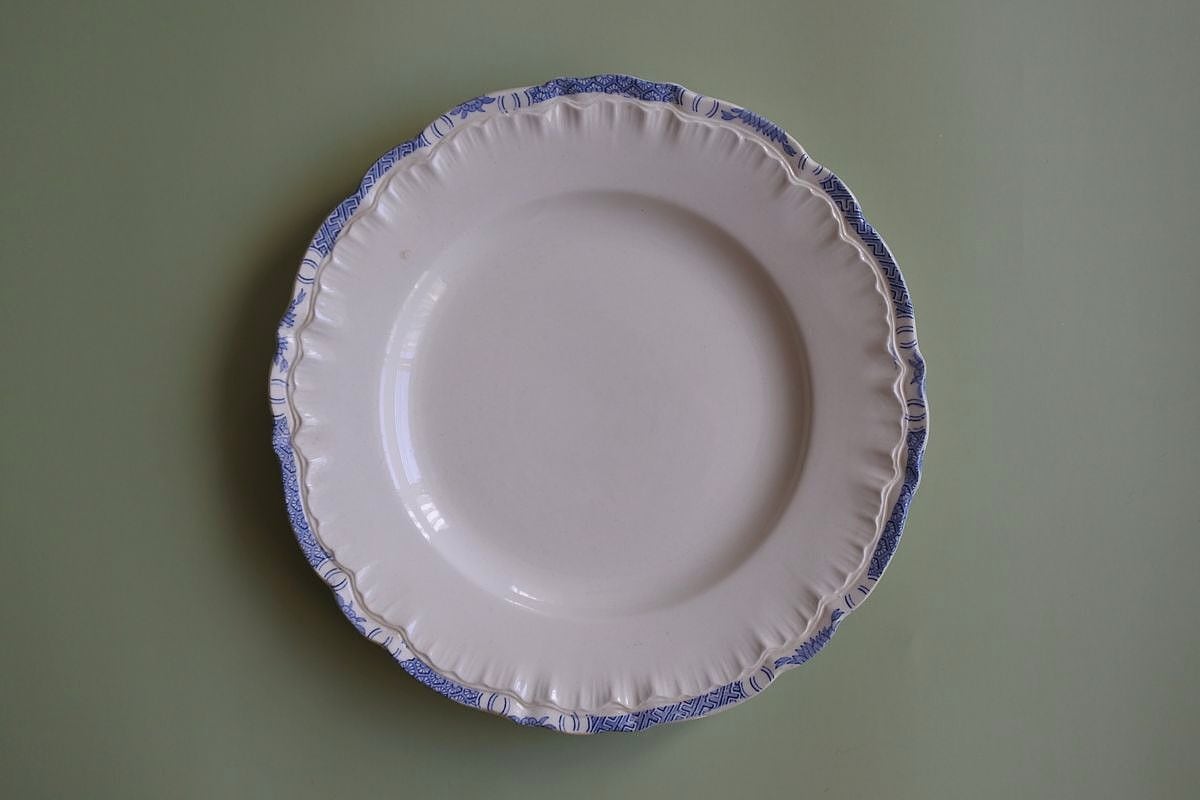 19th C. French Plate, Sarreguemines with U&C D