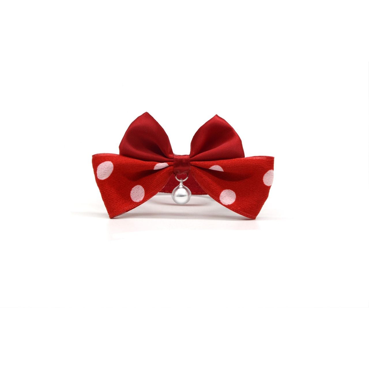 ドット柄リボン&ベル付きアクセサリー 00511
