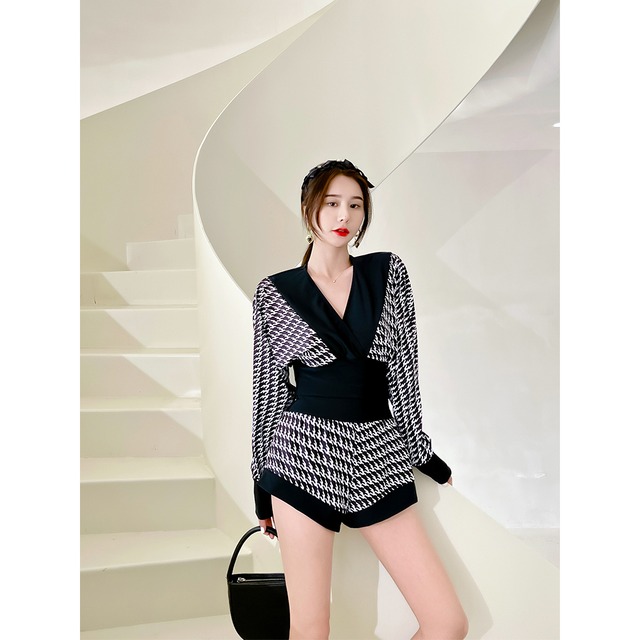 水着 ビキニ 水着ビキニ 4点セット トップス付き パンツ付き 韓国 水着 水着 ビキニ 水着 セクシー マイクロビキニ 水着 ビキニ セクシー ビキニ 水着 フェミニン ブラウス ショートパンツ レオパード