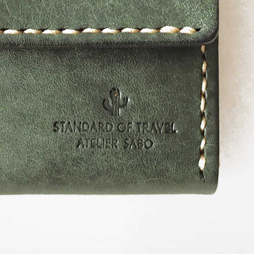 カードがたくさん入る ミニ財布【グリーン×ブラウン】（受注生産