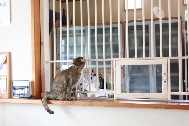 ☆ 猫の進入防止柵 L型キッチンカウンター用 ☆ | Pay ID ☆ 猫の進入防止柵 L型キッチンカウンター用 ☆ | Pay ID