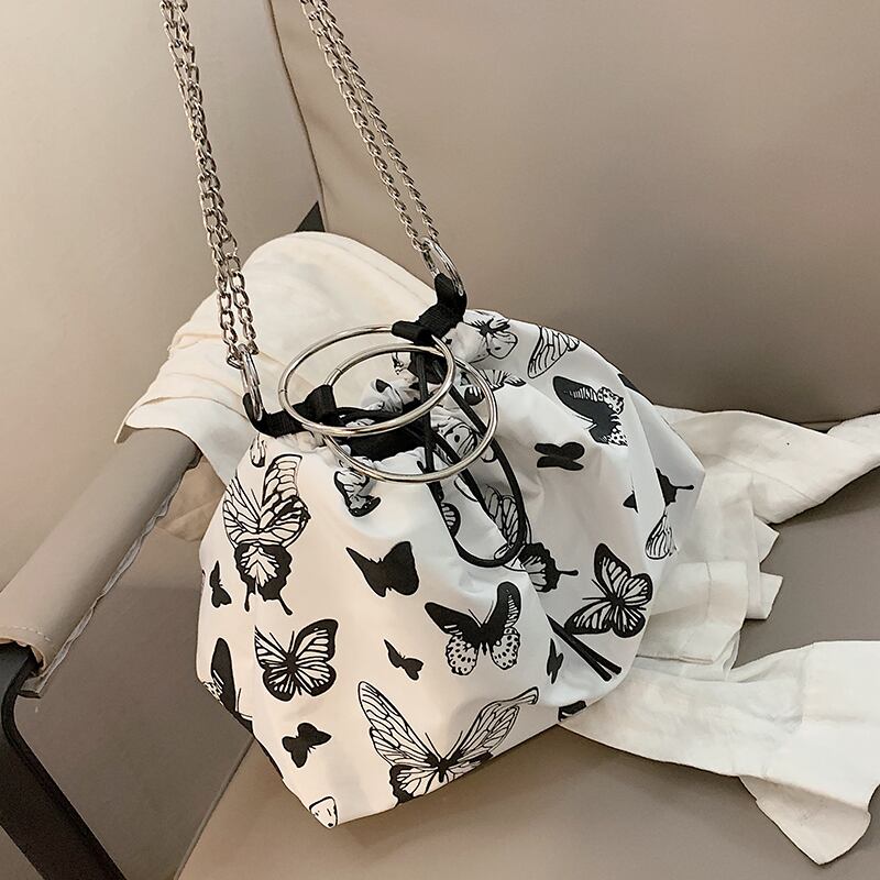 ビッグバッグレディースバッグ2020ニューウェーブサマーカジュアルワイルドメッセンジャーバッグインエインチェーンシングルショルダーバケットバッグ Tiancai_Wing_Bag1474920