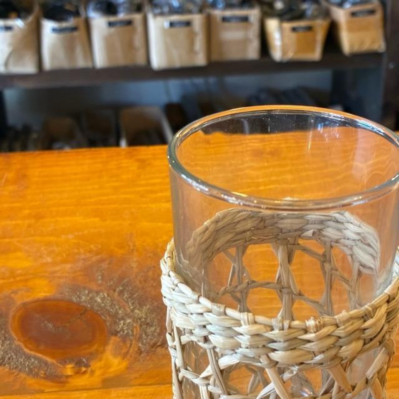 Vietnam Tumbler with Igusa Cover, 300ml, Vietnam, with Igusa Cover, Cup, Glass, Water Glass