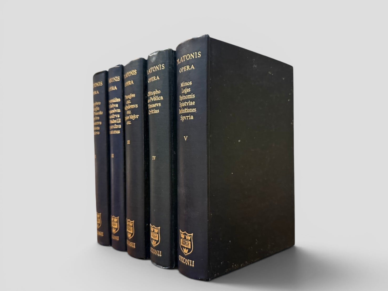 SCT042】Platonis Opera. Complete set in 5 volumes.(1946-1950