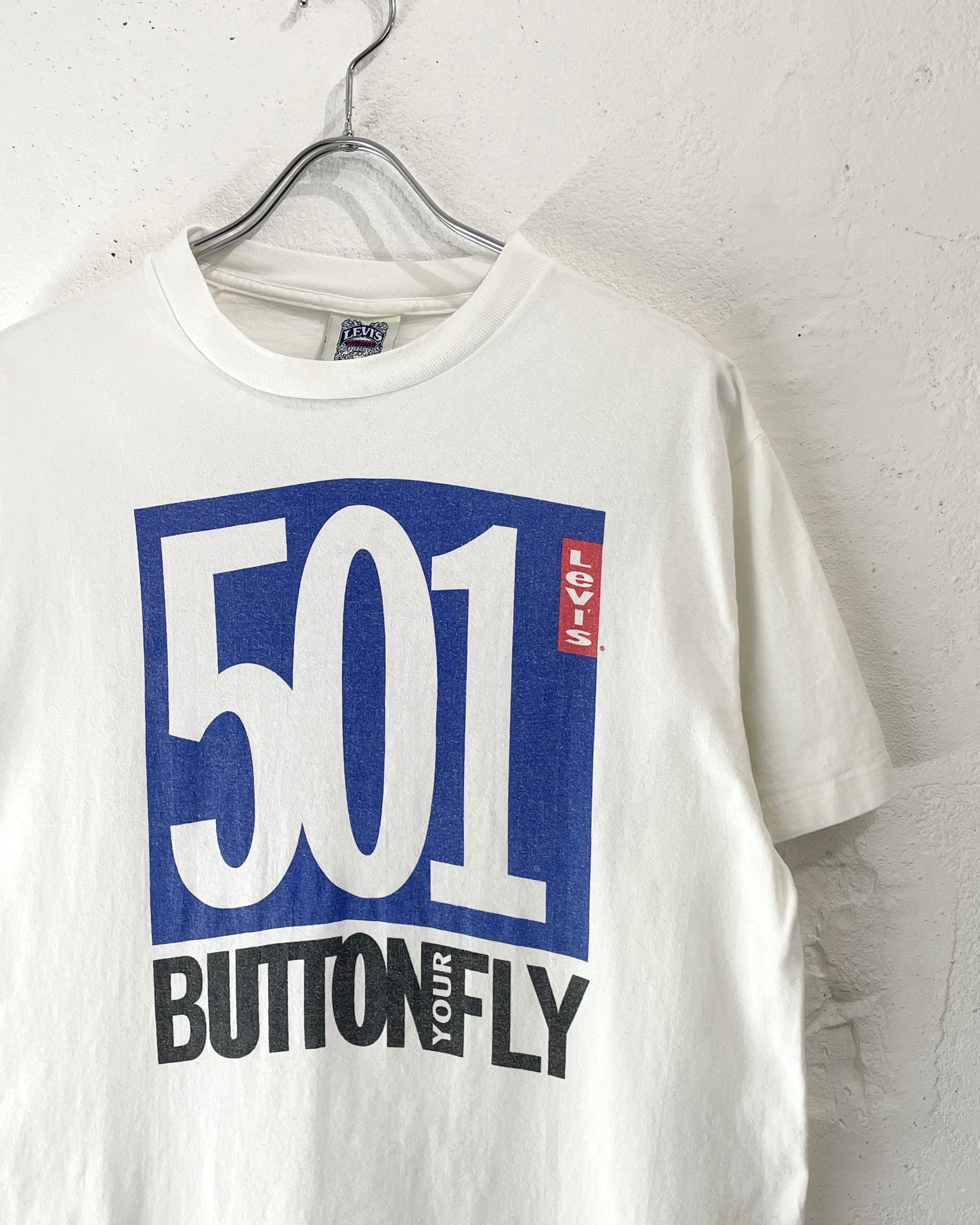 90s Levi's 501 Print Tee USA製