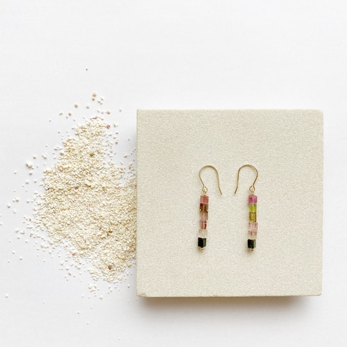 Tourmaline multicolor earrings