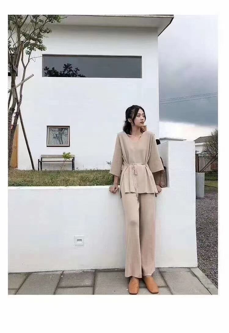 ワイドパンツ ニットセットアップ　AJ12541-C8494